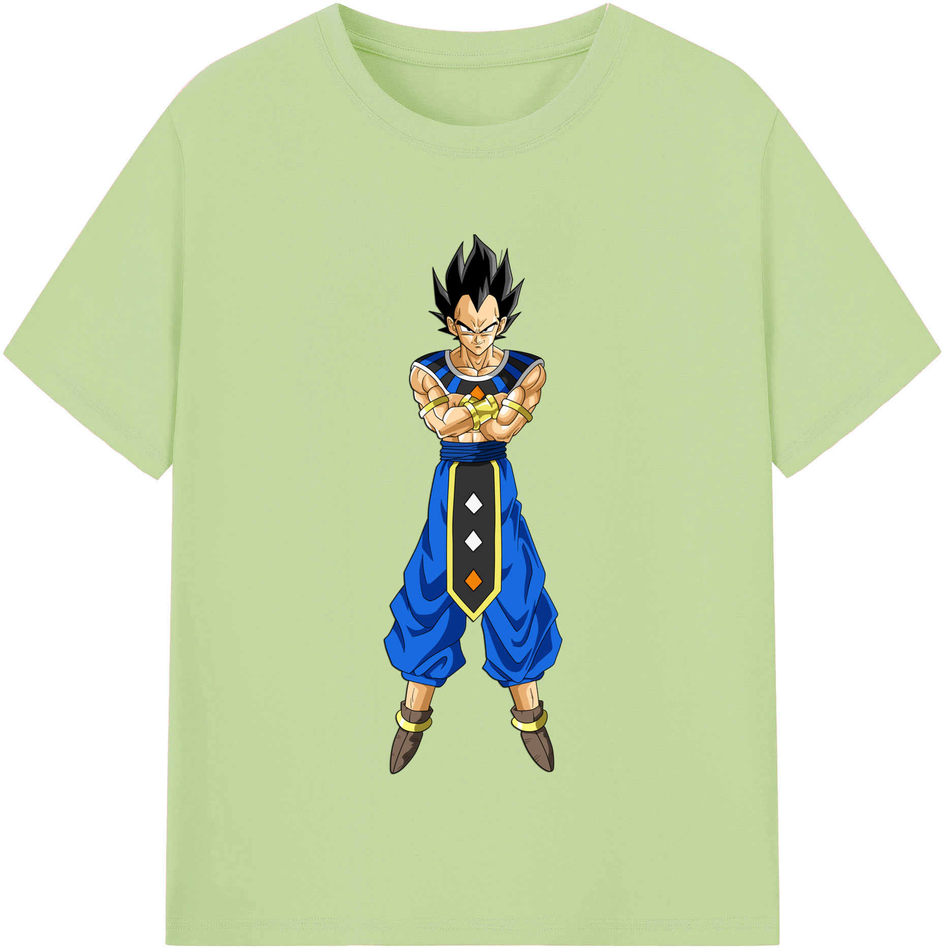 （画像用） ドラゴンボール ベジータ四世（Bejīta Yonsei）DRAGON BALL Vegeta IV 綿100％半袖Tシャツ（フロントプリント）
